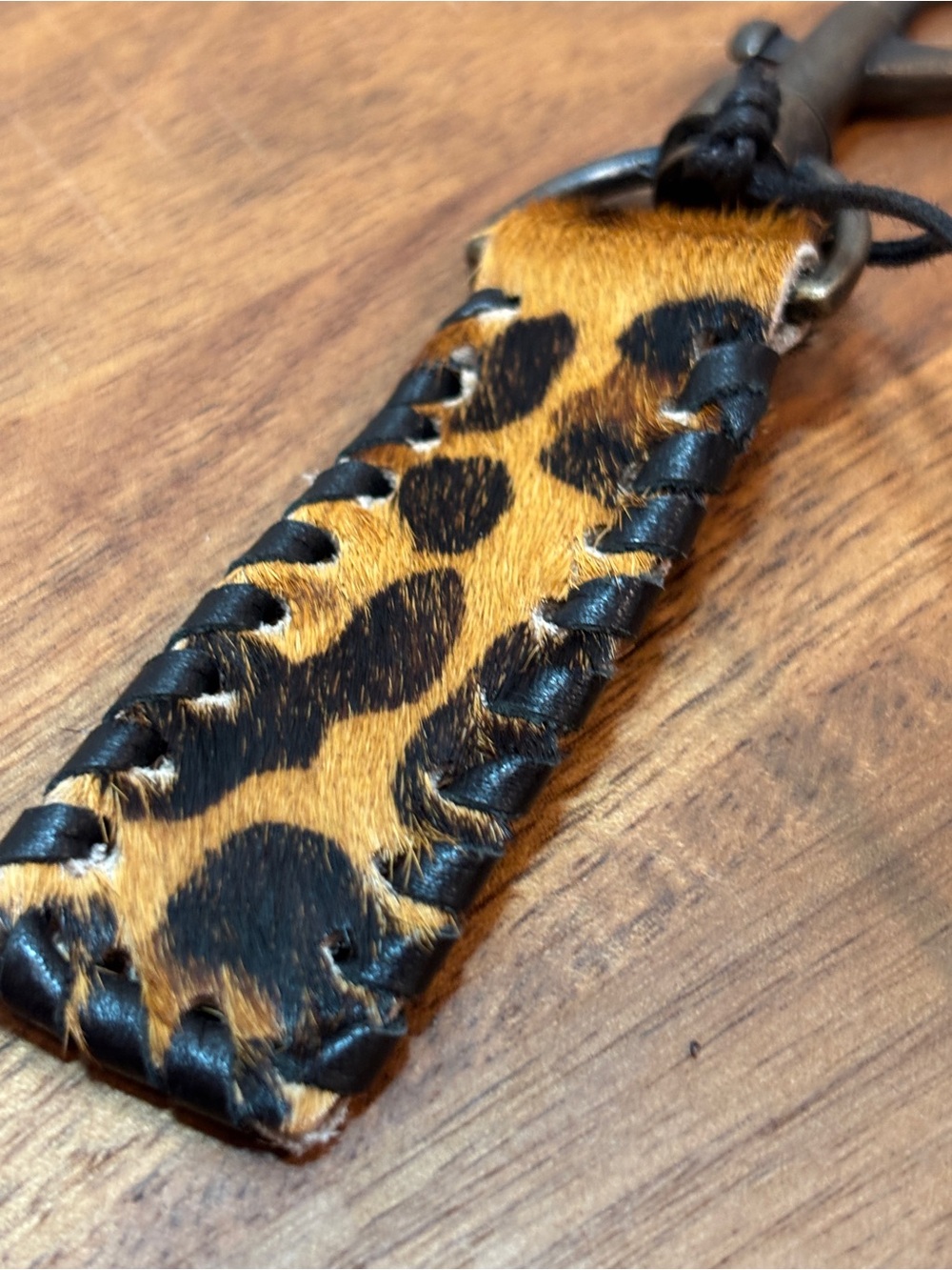 Myra Bag-Cheetah And Cowhide Wristlet Key fob-NWT - Picture 3 of 4